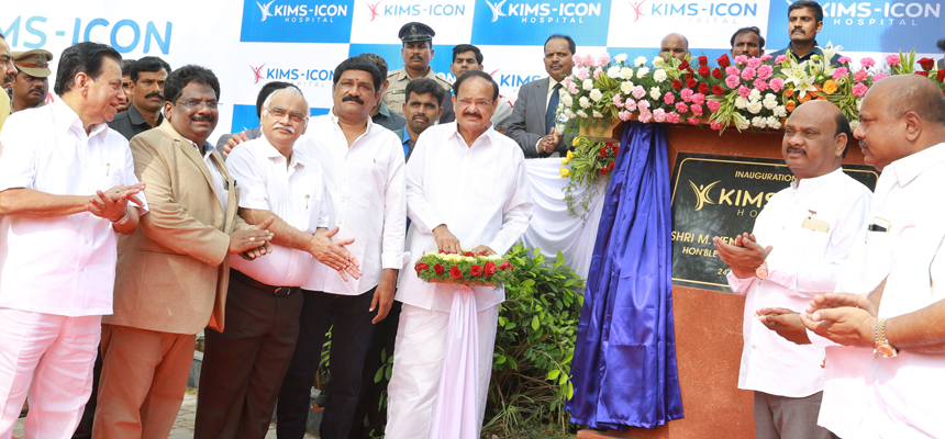 Honâ€™ble Vice President Sri Venkaiah Naidu Inaugurates KIMS ICON Hospital at Vizag