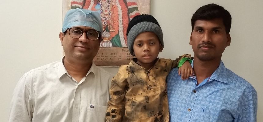 A five year old got New life KIMS Hospital Doctor saved the boy life performing a critical bone marrow transplantation