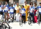 Hon'ble Governor of Telangana Shri Shiv Pratap Shukla felicitates Para-Athletes at the 14th Presentation & Felicitation Ceremony of Aditya Mehta Foundation