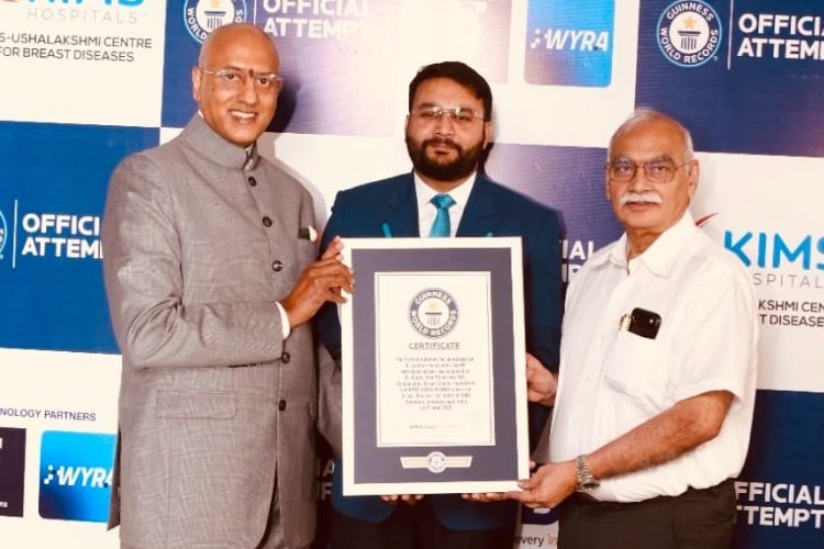 Dr Raghu Ram achieves third Guinness World Records title in 15 months